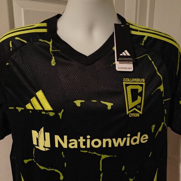 Adidas Columbus Crew Away Jersey 24/25 NWT Men's Sizes S - XL Black MLS Soccer - Picture 4 of 16